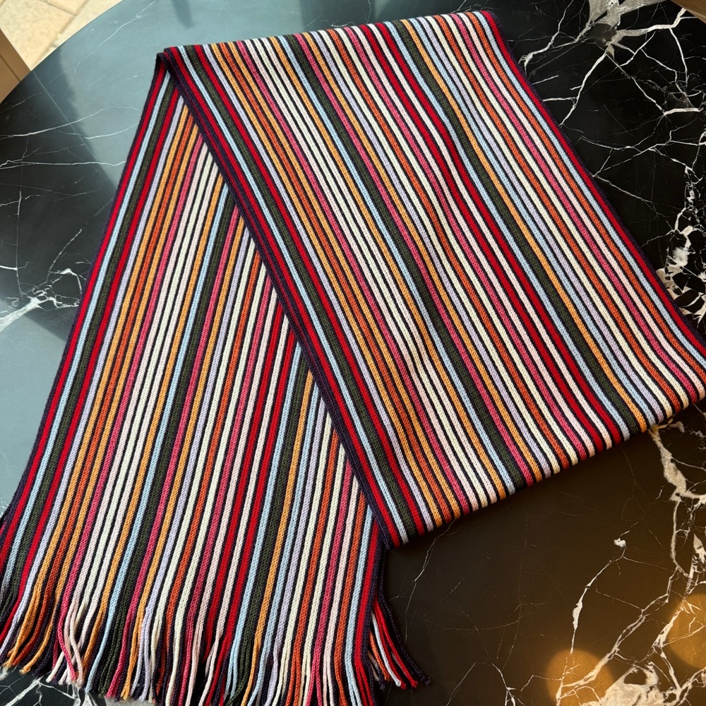 Missoni scarf fringed wool